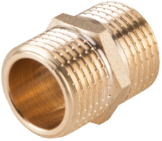 Sárgaréz nipp 280 EvoSanitary® / D[hüvelyk]: 3/4; L[mm]: 35