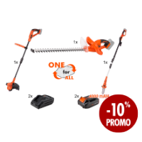 Kerti Szerszámok ONE +Akkumulátor 2Ah+Töltő Promo 3+2+2