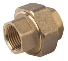 Sárgaréz Uniós Kötőelem B-B 330 EvoSanitary® / D[hüvelyk]: 1/2