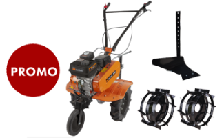 Csomag Kapálógép T705 Ekével és Fém Kerekekkel EvoTools®