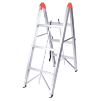 Dupla Összecsukható Alumínium Létra EvoTools® / N[fokok]: 2x3; Hu[cm]: 113; Ht[cm]: 123