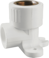 PP-R Könyök Belső Menet Sárgaréz, Peremmel EvoSanitary®