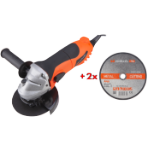 Sarokcsiszoló AG125 + 2x Csiszolótárcsa PROMO